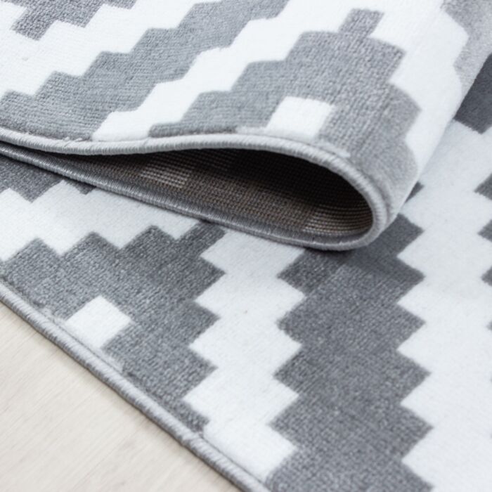 Plus Rhombus alfombra pelo corto rectangular 80x150cm gris
