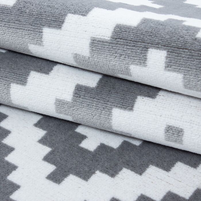 Plus Rhombus alfombra pelo corto rectangular 80x150cm gris