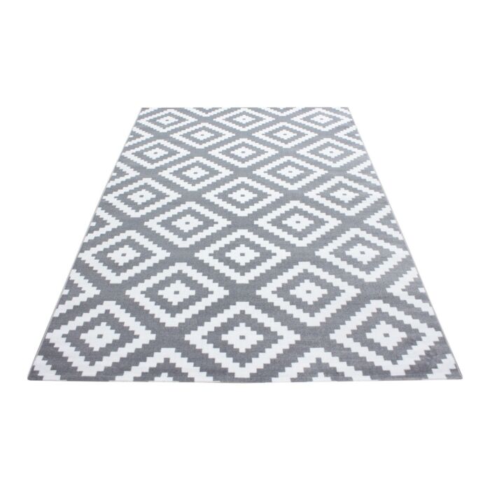 Plus Rhombus alfombra pelo corto rectangular 80x150cm gris