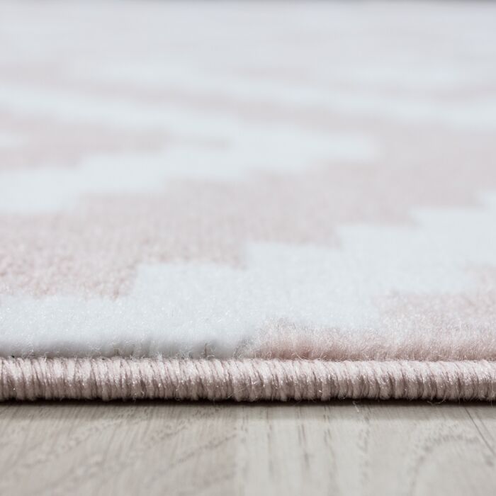 Plus Rhombus alfombra pelo corto rectangular 200x290cm rosa