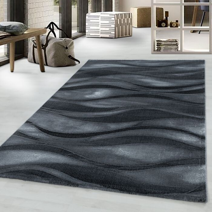 Costa Dalgy alfombra pelo corto rectangular 200x290cm negro