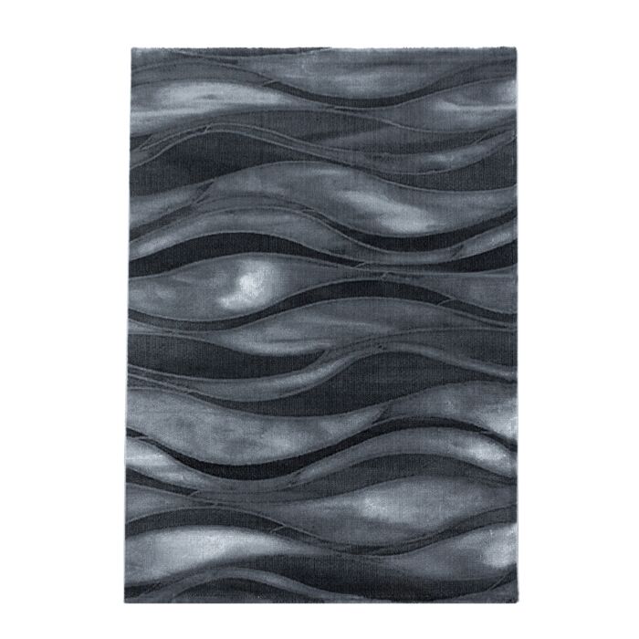 Costa Dalgy alfombra pelo corto rectangular 80x150cm negro
