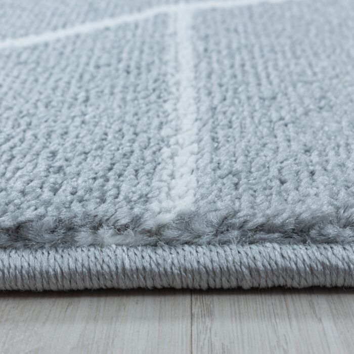 Efor Korz alfombra pelo corto rectangular 240x340cm gris