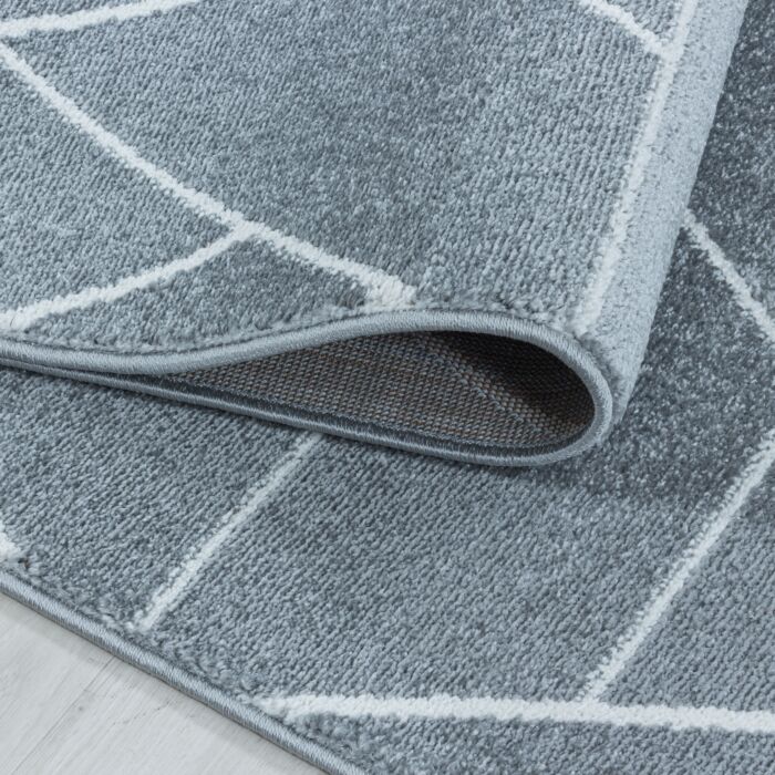 Efor Korz alfombra pelo corto rectangular 240x340cm gris