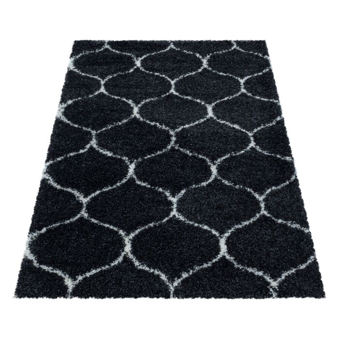 Salsa Shaggy alfombra peluda pelo largo rectangular 280x370cm antracita