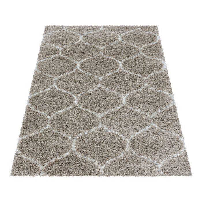 Salsa Shaggy alfombra peluda pelo largo rectangular 240x340cm beige
