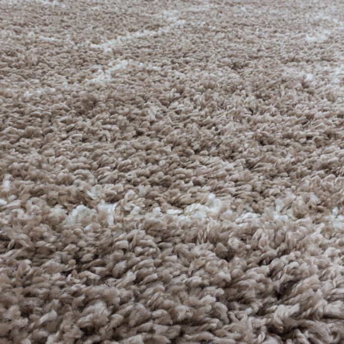 Salsa Shaggy alfombra peluda pelo largo rectangular 240x340cm beige