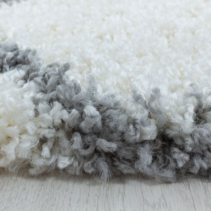 Salsa Shaggy alfombra peluda pelo largo corredor 80x250cm crema