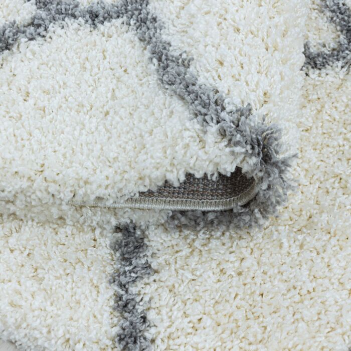 Salsa Shaggy alfombra peluda pelo largo corredor 80x250cm crema