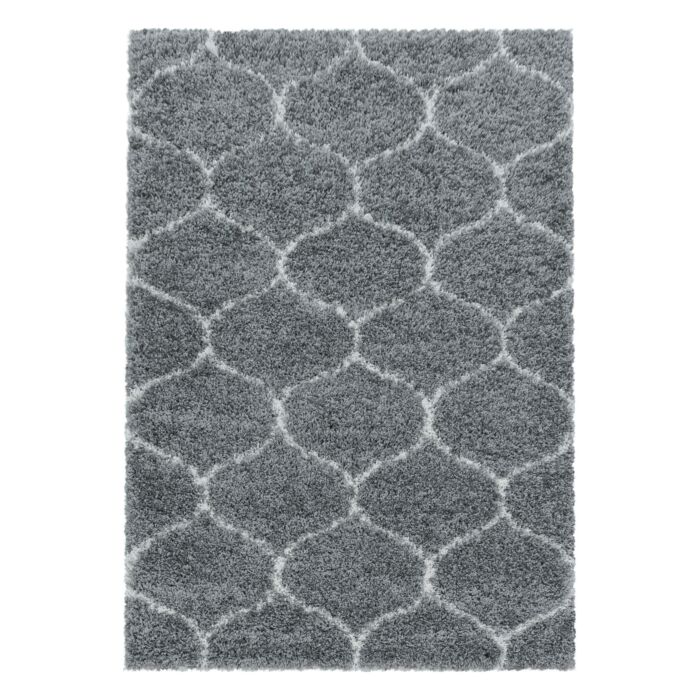 Salsa Shaggy alfombra peluda pelo largo rectangular 240x340cm gris