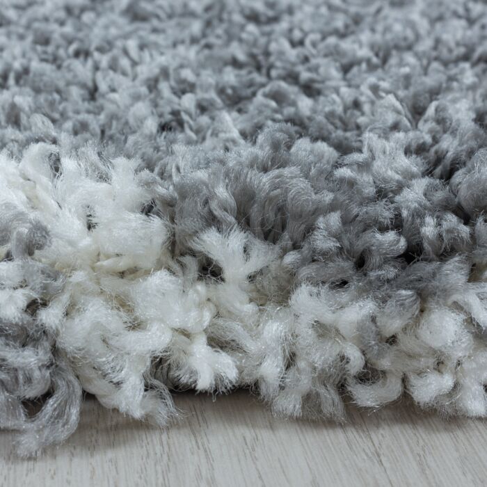 Salsa Shaggy alfombra peluda pelo largo rectangular 240x340cm gris