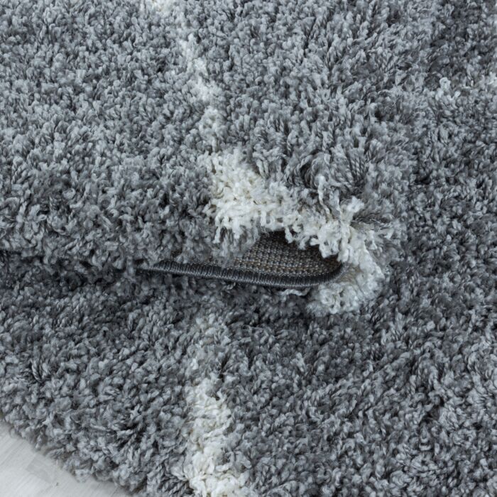 Salsa Shaggy alfombra peluda pelo largo rectangular 240x340cm gris