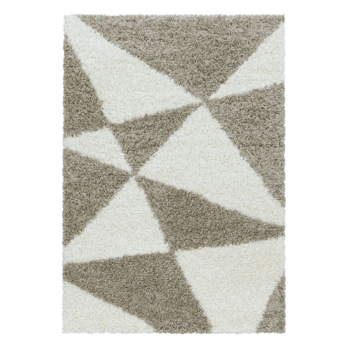 Tango Shaggy alfombra peluda pelo largo corredor 80x250cm beige