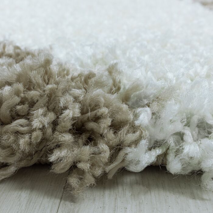 Tango Shaggy alfombra peluda pelo largo corredor 80x250cm beige