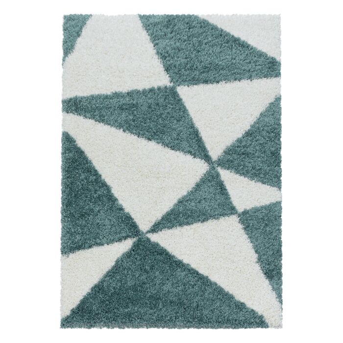 Tango Shaggy alfombra peluda pelo largo rectangular 160x230cm azul