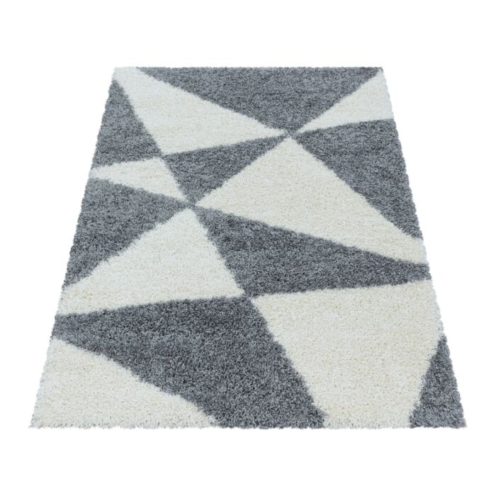 Tango Shaggy alfombra peluda pelo largo rectangular 120x170cm gris