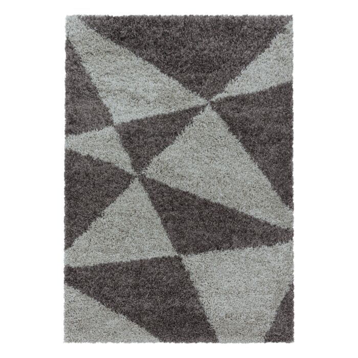 Tango Shaggy alfombra peluda pelo largo rectangular 160x230cm topo