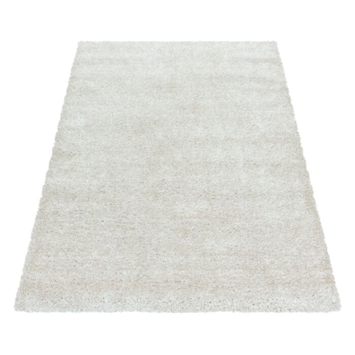 Brilliant Shaggy alfombra peluda pelo largo rectangular 120x170cm color natural