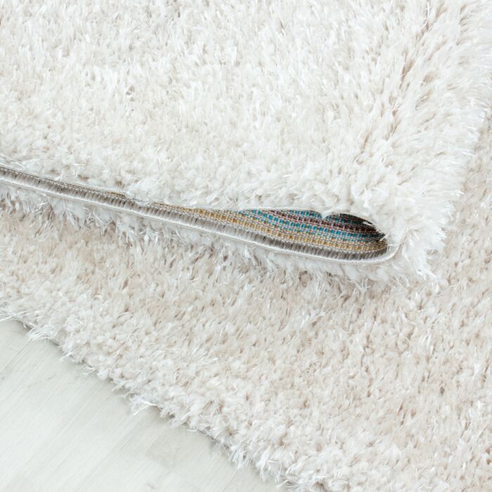 Brilliant Shaggy alfombra peluda pelo largo rectangular 120x170cm color natural
