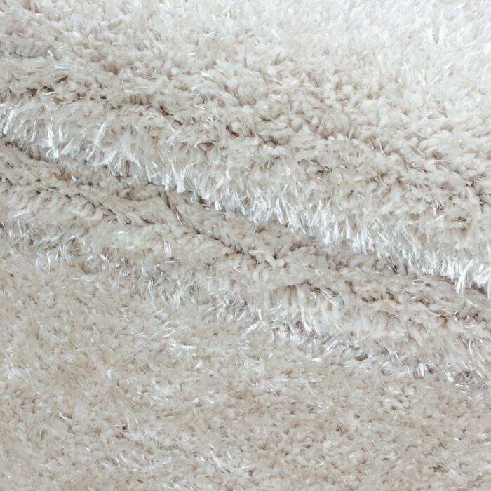 Brilliant Shaggy alfombra peluda pelo largo rectangular 120x170cm color natural