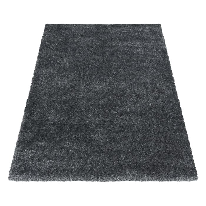 Brilliant Shaggy alfombra peluda pelo largo rectangular 240x340cm gris