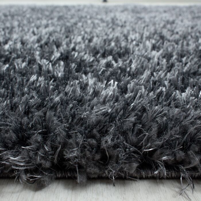 Brilliant Shaggy alfombra peluda pelo largo rectangular 240x340cm gris