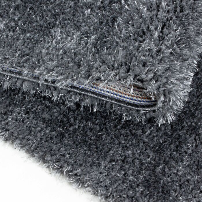 Brilliant Shaggy alfombra peluda pelo largo rectangular 240x340cm gris