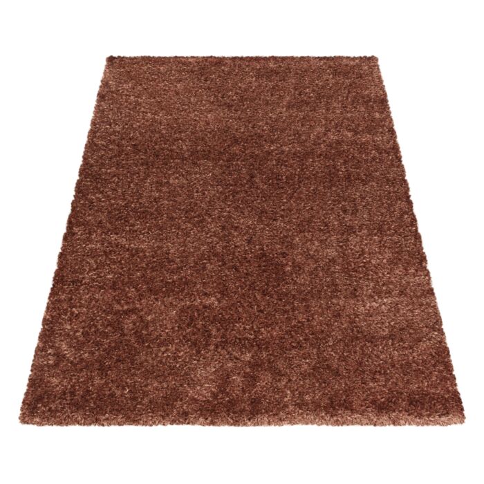 Brilliant Shaggy alfombra peluda pelo largo rectangular 200x290cm cobre