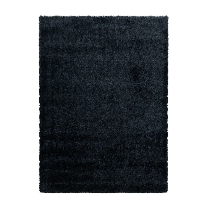 Brilliant Shaggy alfombra peluda pelo largo rectangular 200x290cm negro