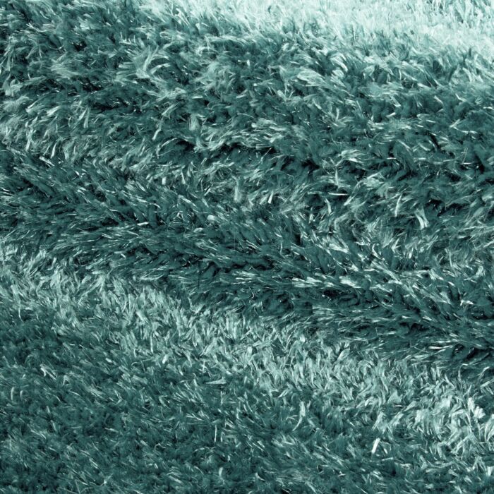 Brilliant Shaggy alfombra peluda pelo largo rectangular 280x370cm azul agua
