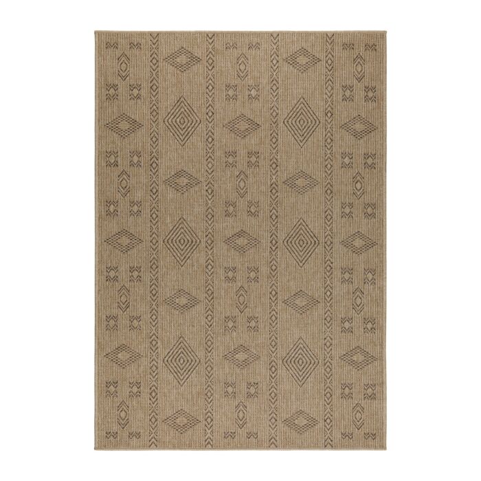 Dhaka Baita alfombra interior/exterior rectangular 280x370cm yute negro
