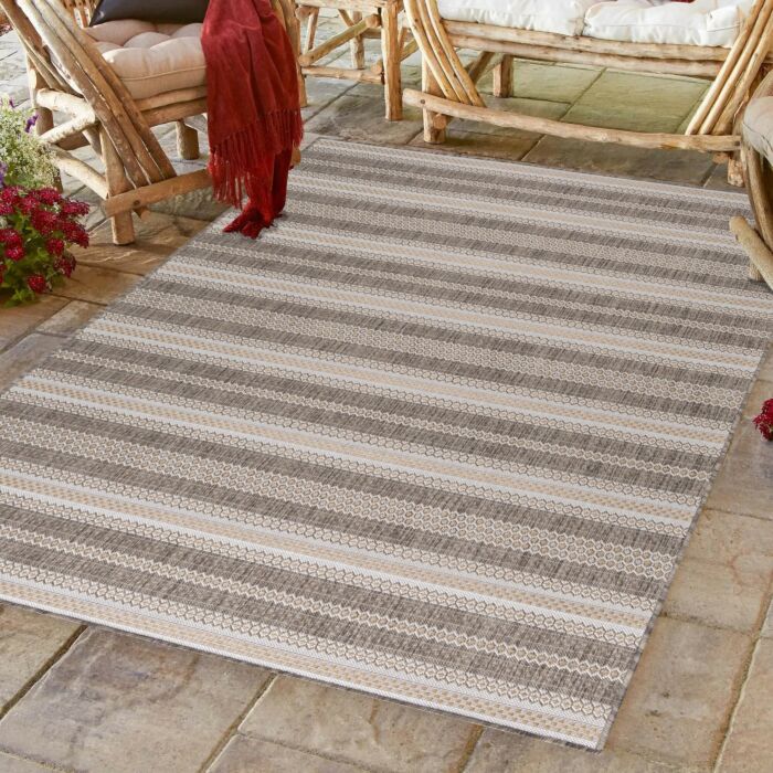 Sunny Faye alfombra interior/exterior corredor 80x250cm beige