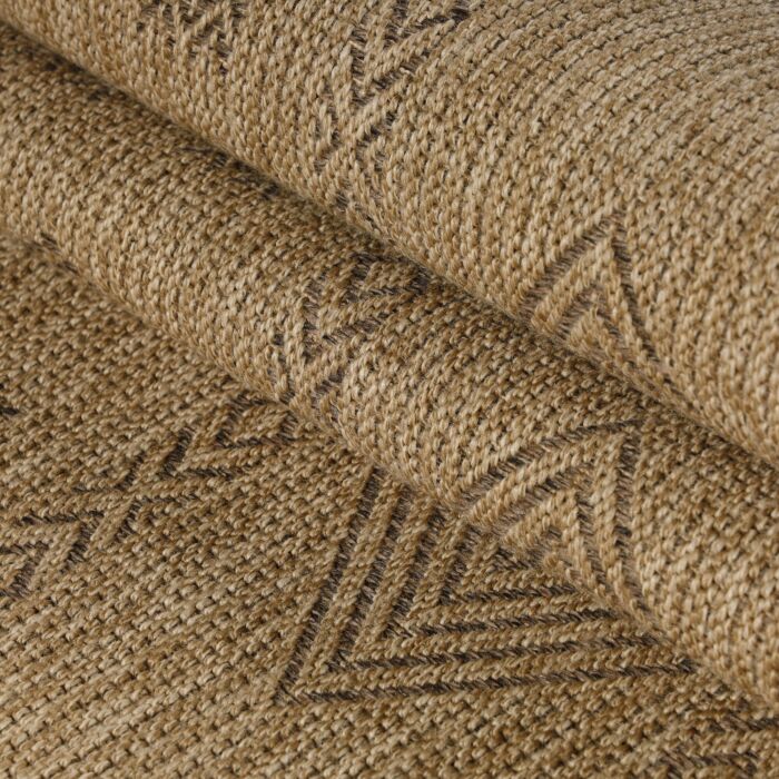Dhaka Baita alfombra interior/exterior rectangular 140x200cm yute negro