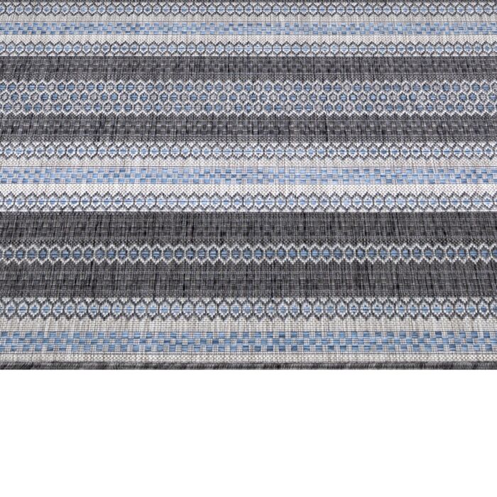Sunny Faye alfombra interior/exterior corredor 80x250cm negro