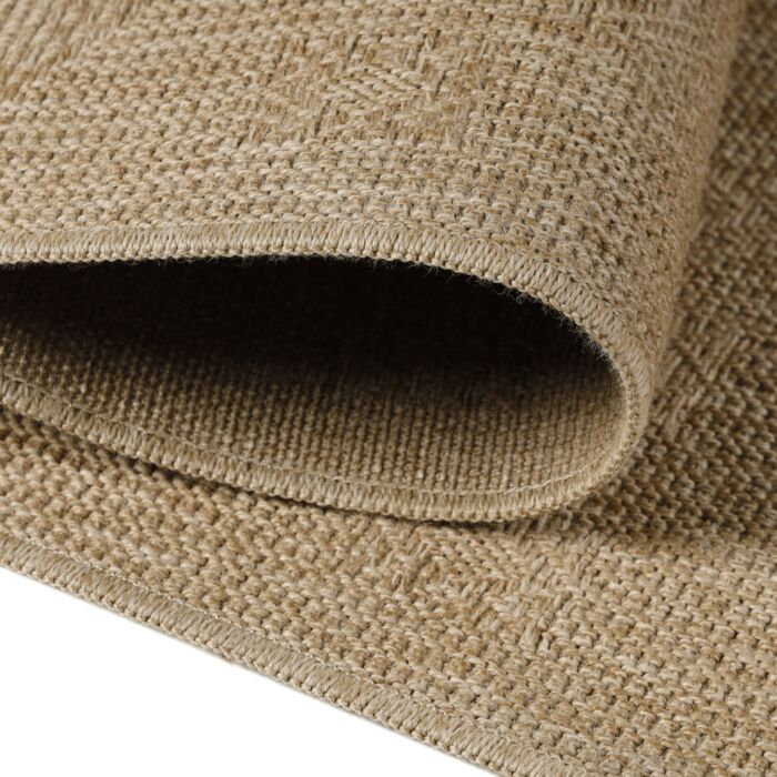 Dhaka Baita alfombra interior/exterior corredor 80x250cm yute beige