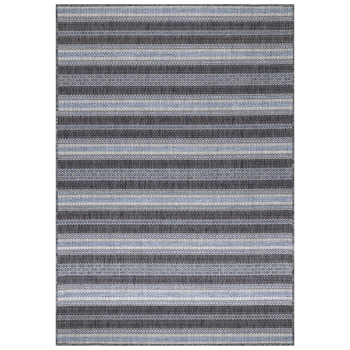 Sunny Faye alfombra interior/exterior corredor 80x250cm negro