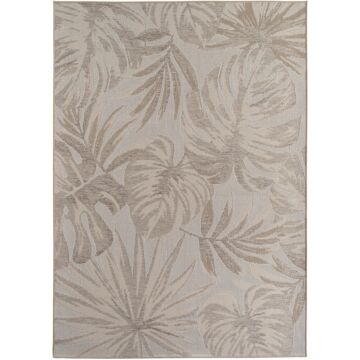 Desert Flo alfombra exterior tejido plano corredor 80x150cm beige
