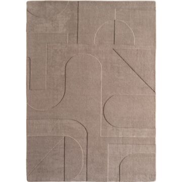 Pompei Yum alfombra pelo corto rectangular 160x230cm beige