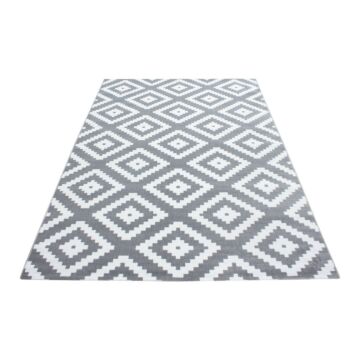 Plus Rhombus alfombra pelo corto rectangular 120x170cm gris