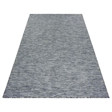 Mambo alfombra tejida plana rectangular 160x230cm antracita