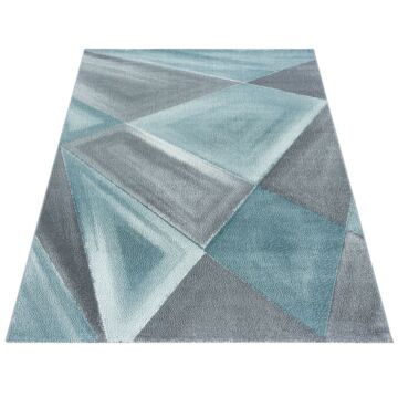 Beta Bakla alfombra pelo corto rectangular 160x230cm azul