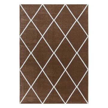 Rio Diago alfombra pelo largo rectangular 80x150cm cobre