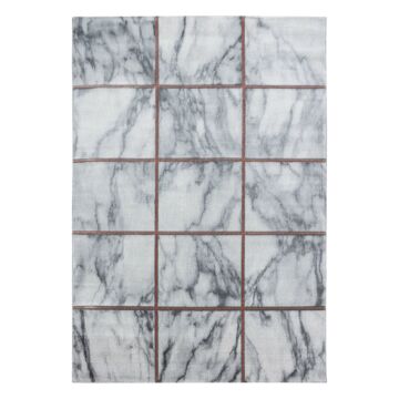 Naxos Azulejos alfombra pelo corto rectangular 120x170cm bronce