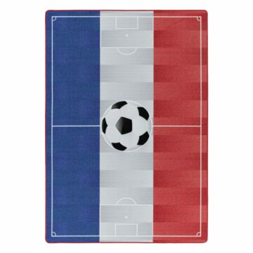 Play Campo de Fútbol Francia alfombra de juego antideslizante habitación infantil de bucle rectangular 160x230cm