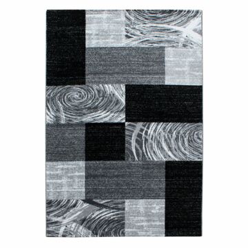 Parma Jawa alfombra pelo corto rectangular 240x340cm negro