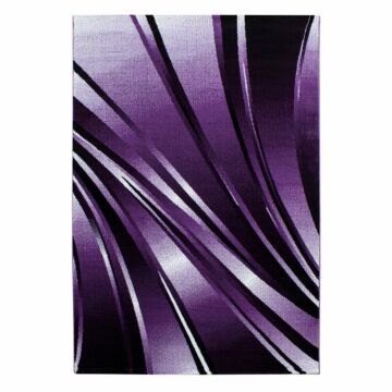 Parma Cristal alfombra pelo corto rectangular 240x340cm morado