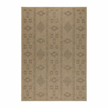 Dhaka Baita alfombra interior/exterior rectangular 240x340cm yute negro
