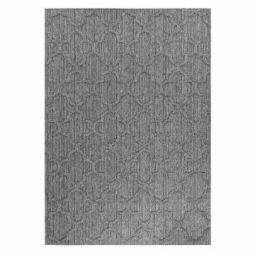 Patara Ottoman alfombra interior/exterior corredor 80x250cm gris